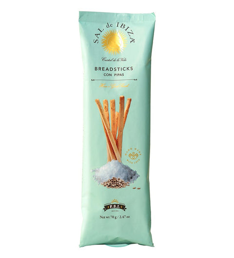 SAL de IBIZA Breadsticks "a la Flor de Sal & Pipas", 70g
